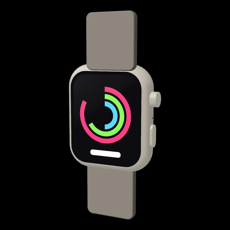Apple Watch rendered in 3D by ScreenCraft
